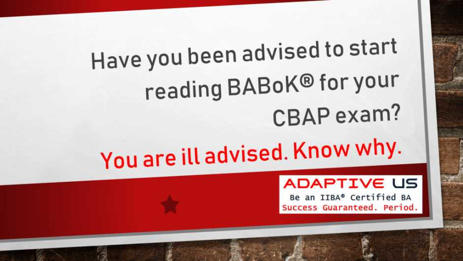 CBAP最新試験情報